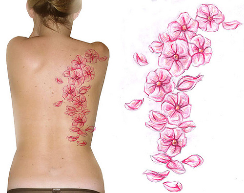 Back Flowers Tattoo Design | Flickr - Photo Sharing!
