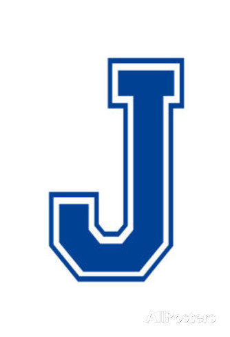 Varsity Letter J Make Your Own Banner Sign Poster Masterprint at ...