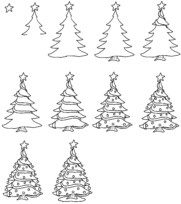 2013-07) ... a Christmas tree | rita / draw | Pinterest