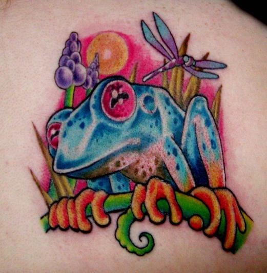 3d art women tree frog tattoos designs symbols Beautiful design ...