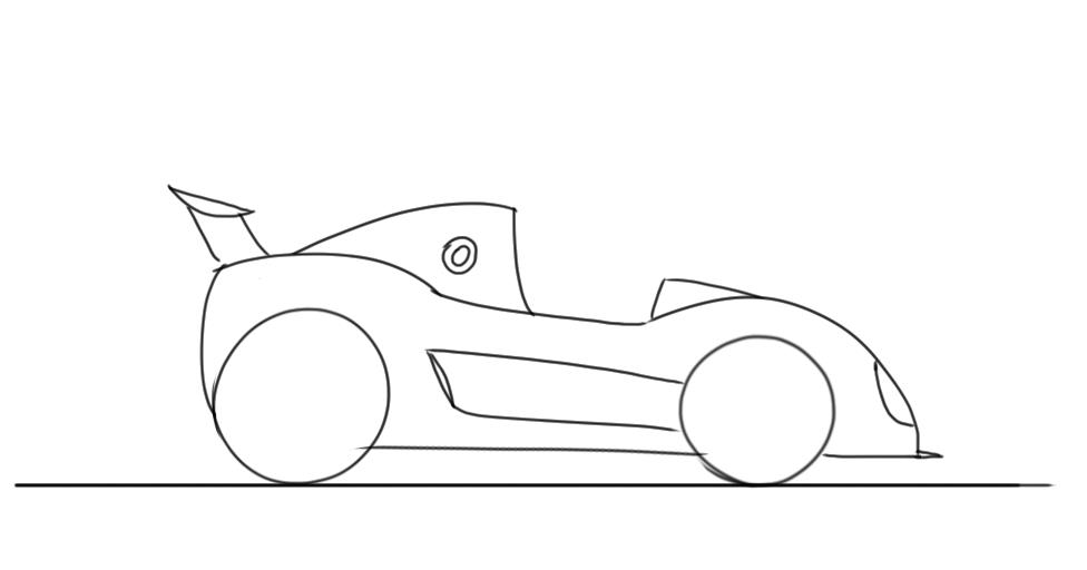 Cartoon Race Car Imageshow To Draw A Cartoon Race Car Junior Car ...