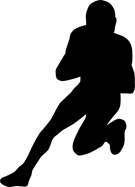 Halfback Football Stencils - stencilease.com