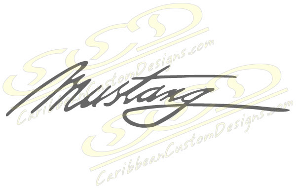 FOD064 Mustang logo decal [#FOD064] - $1.49 : Caribbean Custom Designs