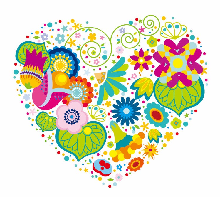 Abstract Floral Heart | Free Vector Graphics | All Free Web ...