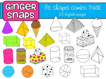 3D-Shapes-Clip-Art-Set-288278 Teaching Resources ...