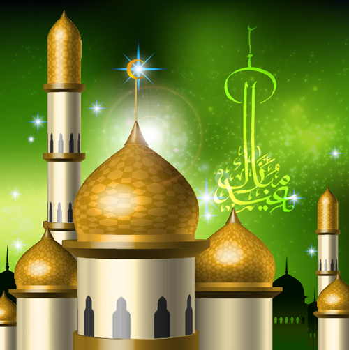 Islamic-style castle vector -3 Download Free Vector,PSD,FLASH,JPG ...