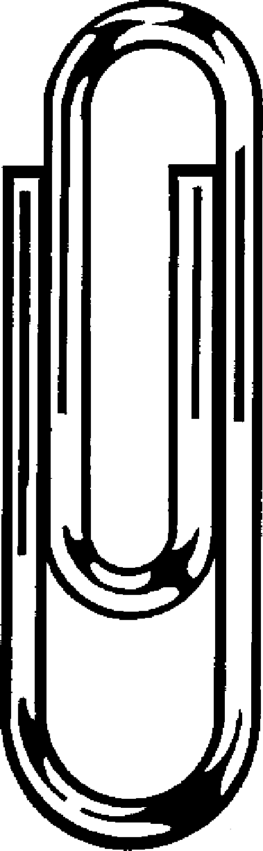 Paper Clip Clipart Black And White | Clipart Panda - Free Clipart ...