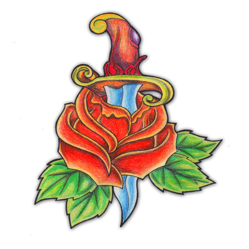 Rose Bud Tattoo Images Designs - Cliparts.co