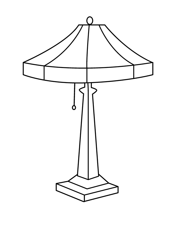 lamp Colouring Pages (page 3)