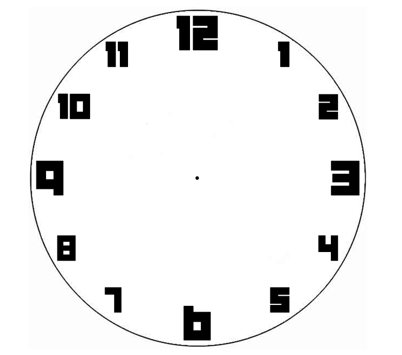 Blank Cartoon Clocks