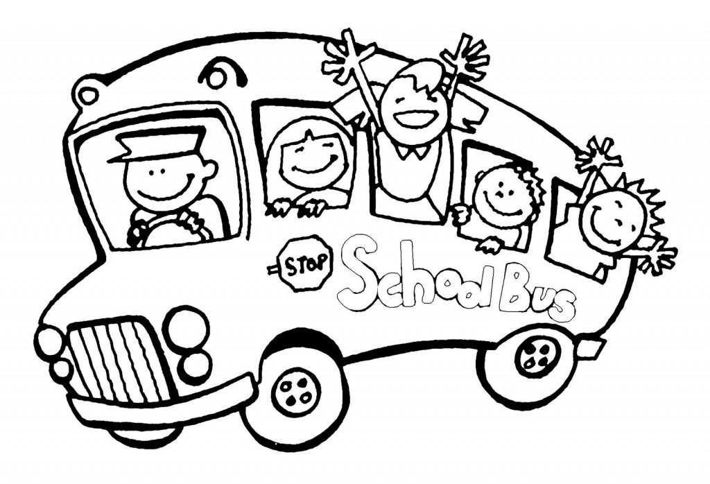 coloring pages school bus