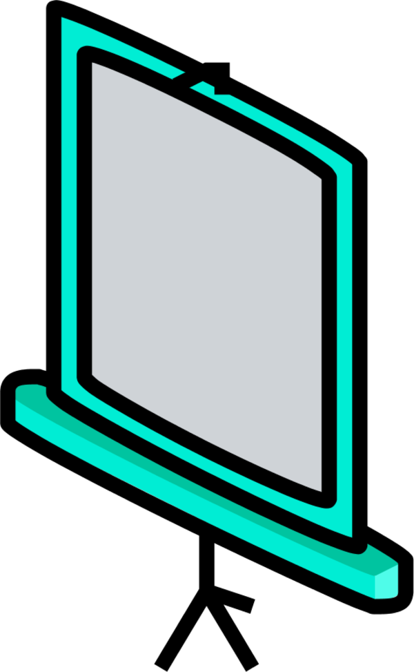 teaching board - vector Clip Art