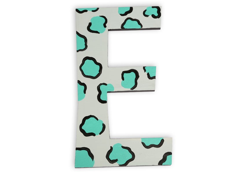 Leopard Print Hand Painted Wood Letters - Leopard Painted Wood ...