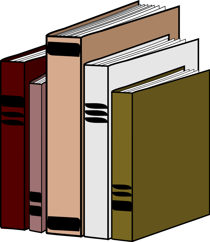 Row Of Books Clipart
