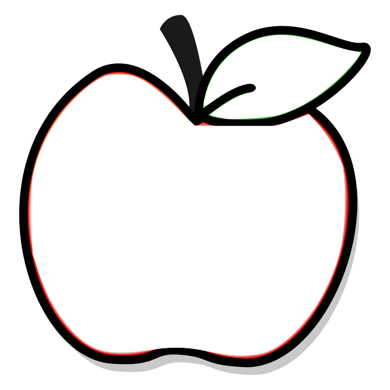 File:Red apple with leaf-1.svg - Wikimedia Commons