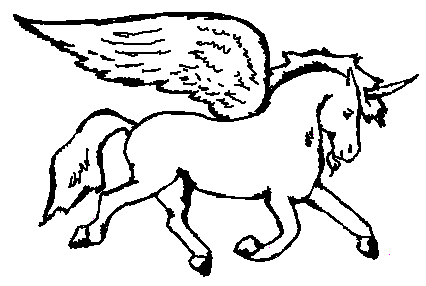 Unicorn Graphics, Clipart; Pegasus, Unipeg, etc.