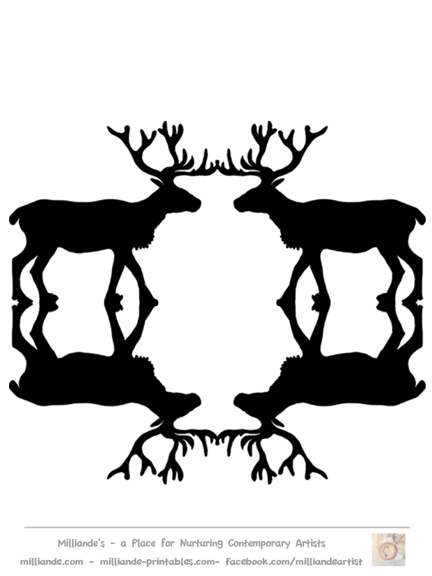 Free Reindeer Clipart Silhouettes,Reindeer Crafts & Reindeer Clip ...