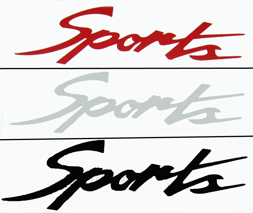Sports Car Vinyl Sticker Decal 220mm x 63mm | eBay