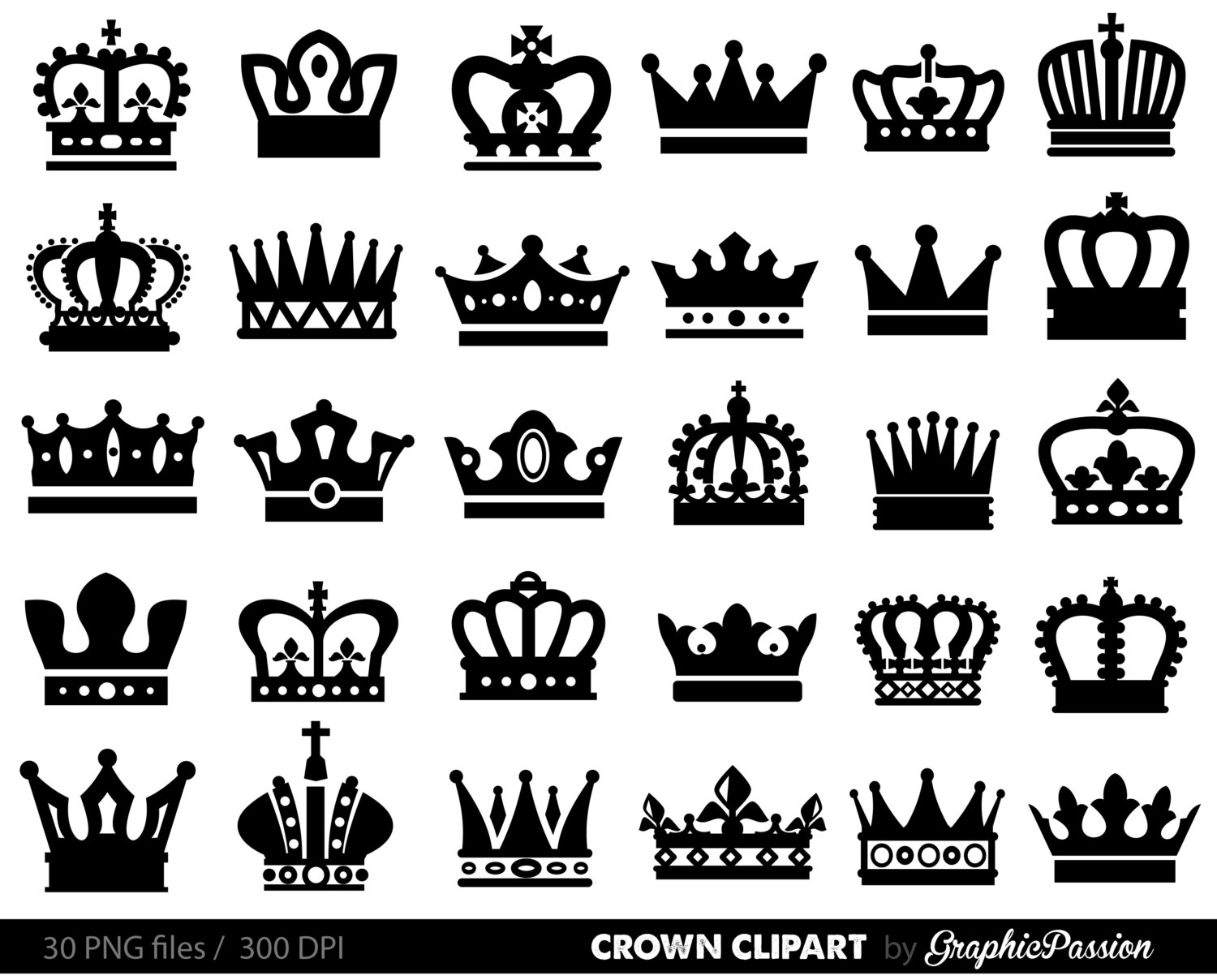 Popular items for crown silhouette on Etsy