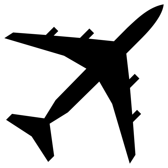 File:Airplane silhouette 45degree angle.svg - Wikimedia Commons