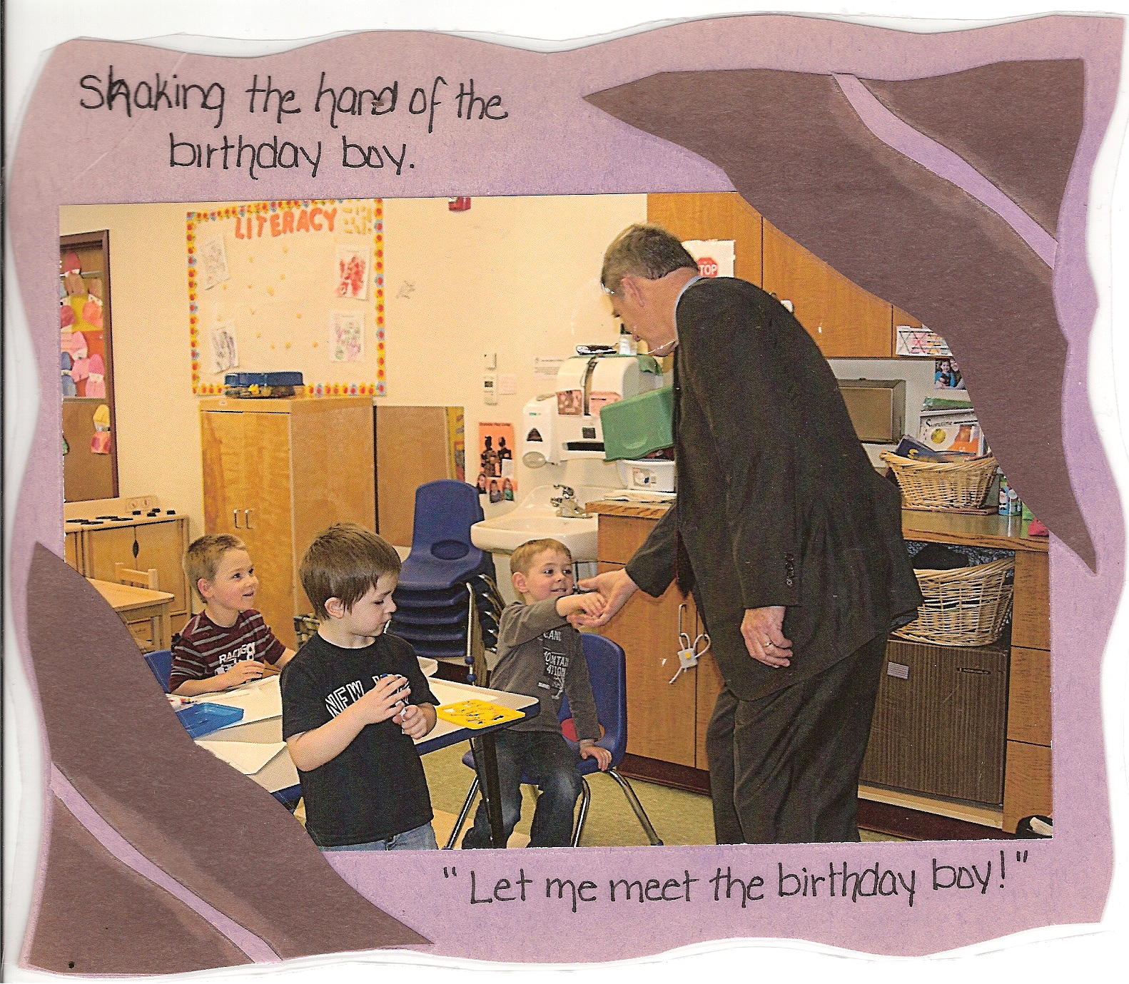 Congressman Owens and the Birthday Boy | Canton Day Care Center, Inc.