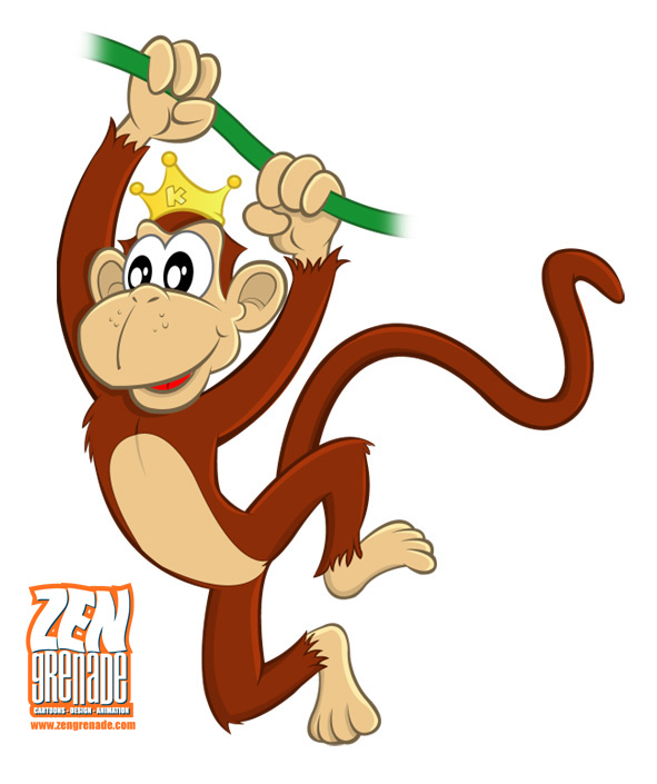 Cute Cartoon Monkeys Clipart - Free Clipart