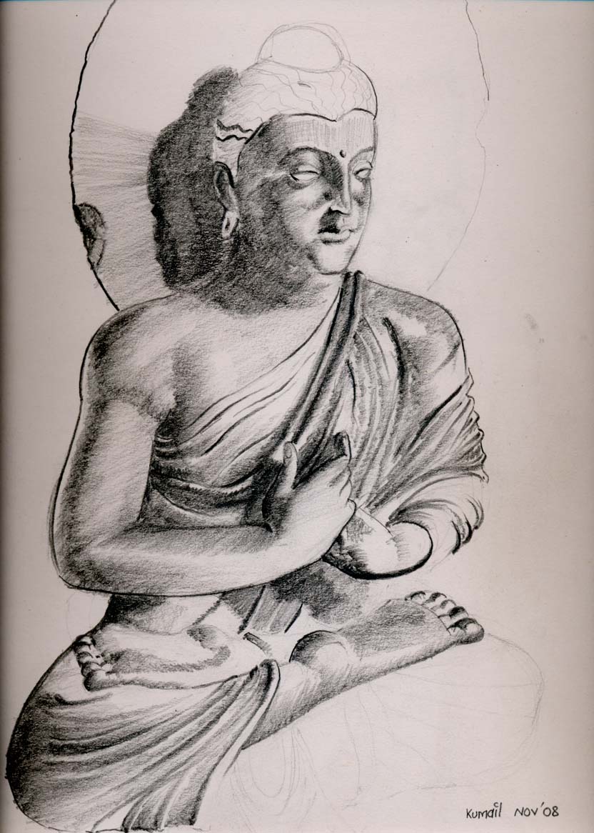Buddha Drawings 97227 | ZWALLPIX