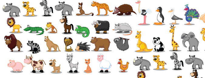 Animal cartoon Vector Graphic - Free Vector Download | Qvectors.net