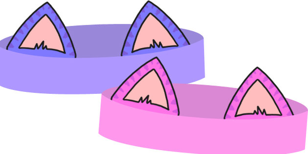 Role Play Cheshire Cat Ear Templates - alice in wonderland, cat