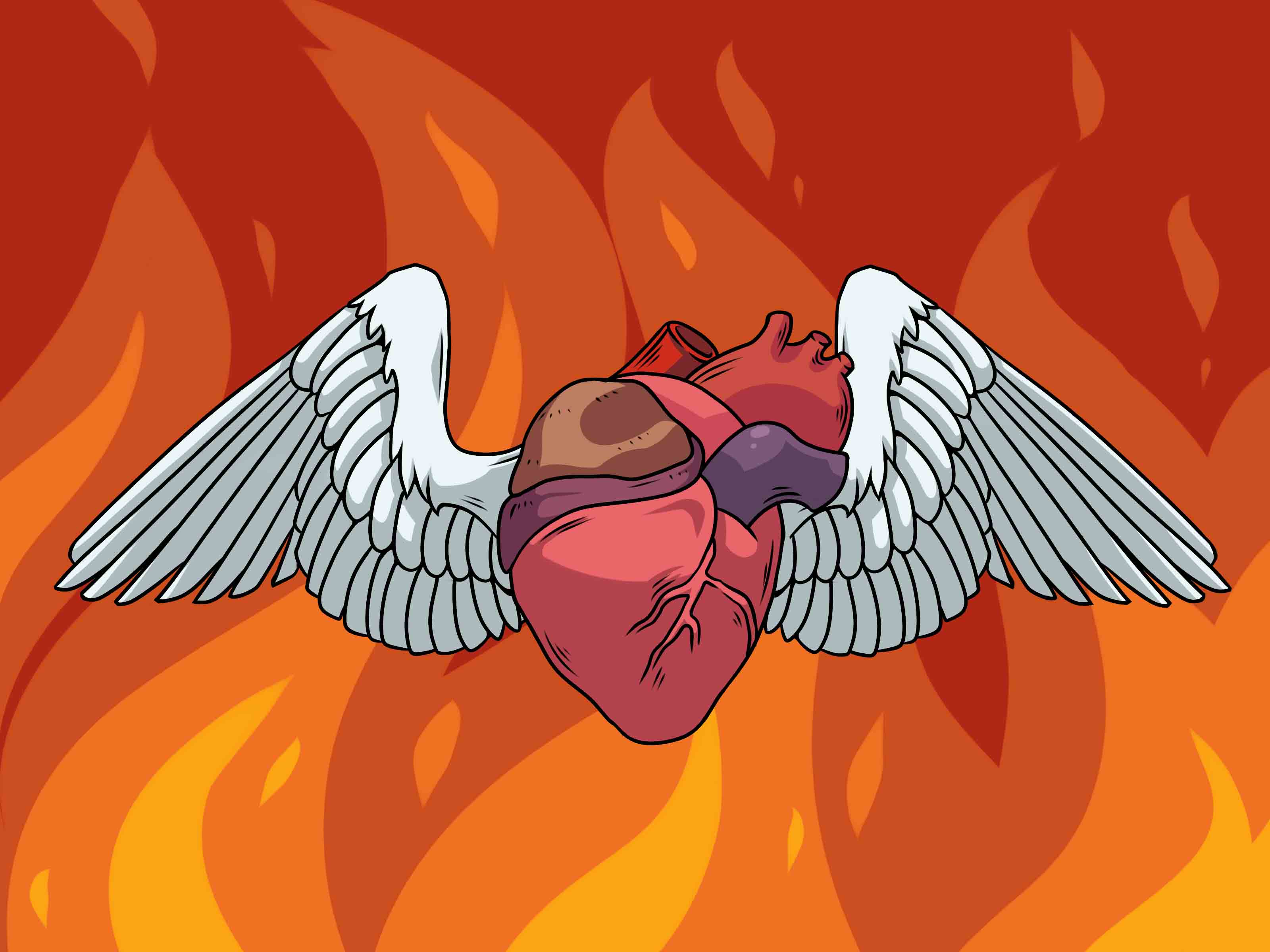 4 Ways to Draw a Heart with Wings - wikiHow
