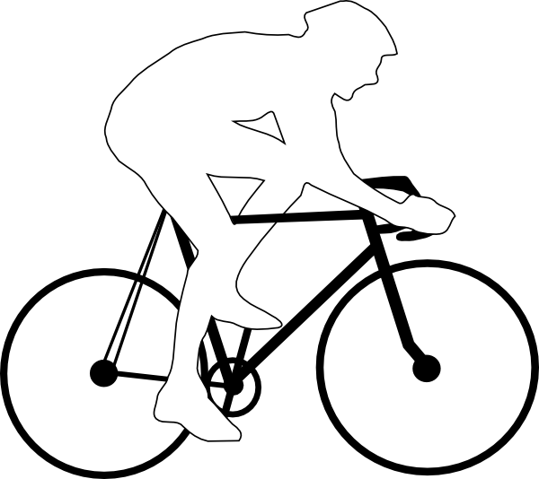 Cyclist Silhouette Clip Art Vector Clip Art Online Royalty Free ...