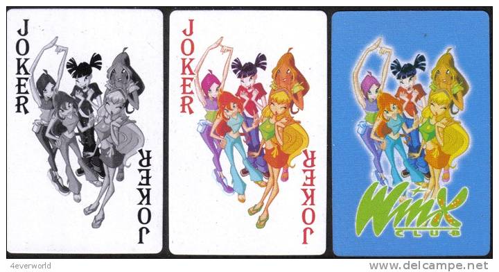 193 Girlie Winx Club Cartoon 2 RARE Playing Card Joker - Delcampe.net