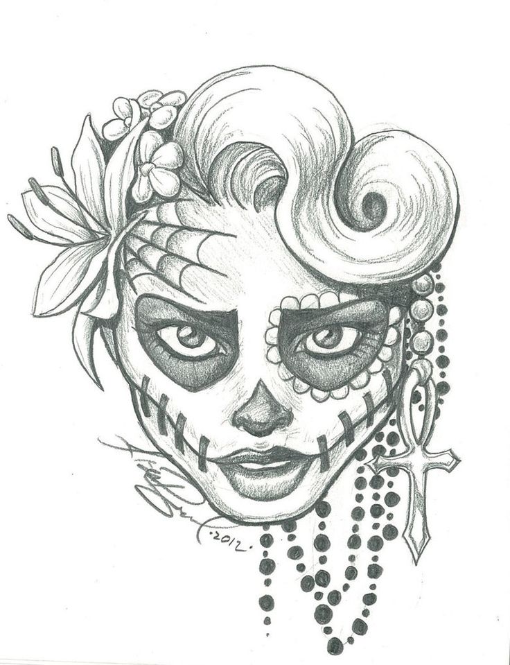 sugar skull designs | Sugar Skull Two by ~LeelaB on deviantART ...
