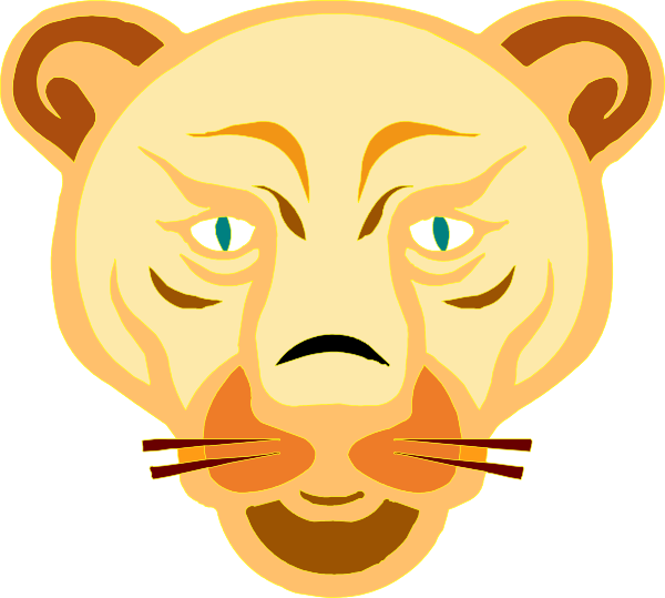 Lion Face Cartoon clip art Free Vector / 4Vector