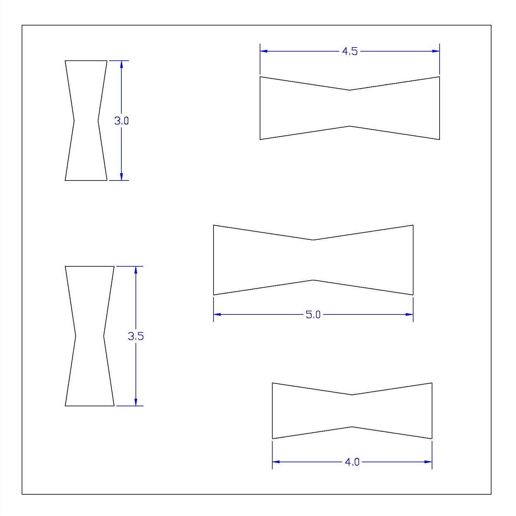 Bow Tie Joint Template