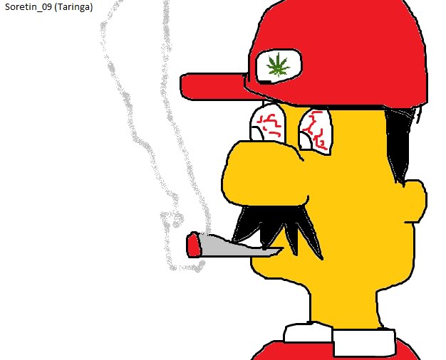 Mario Bros fumando Marihuana (Paint dibujo) xDDD - Taringa!