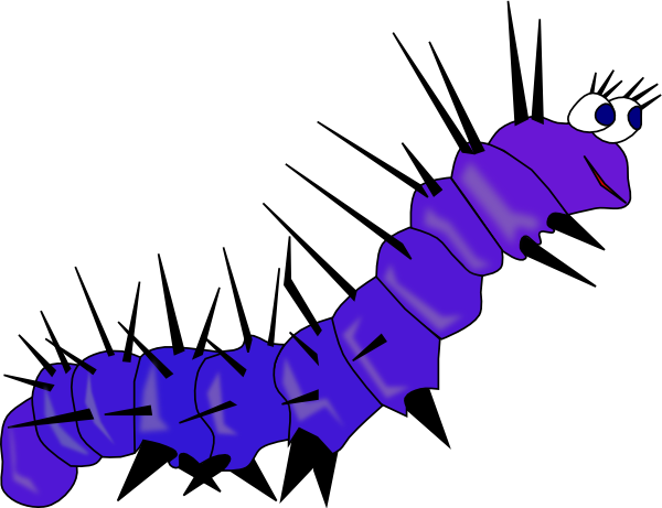 Caterpillar Gusano clip art - vector clip art online, royalty free ...