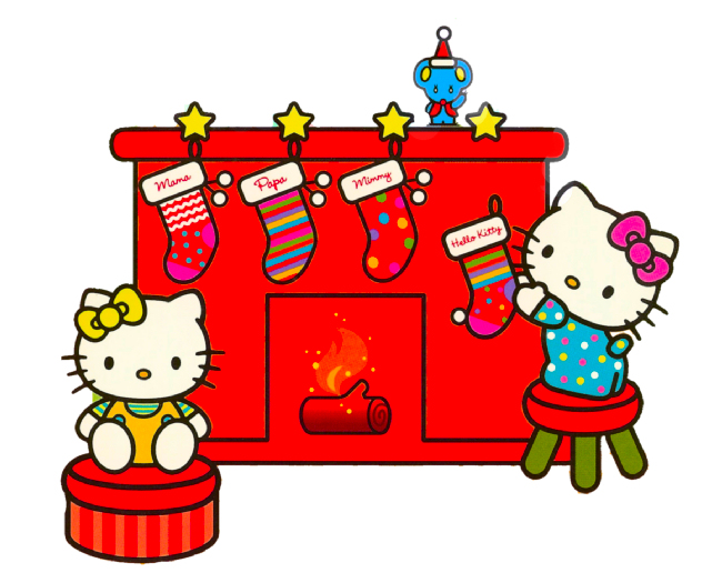 Free Christmas Hello Kitty Cartoon Character Clipart Image 4 - I ...