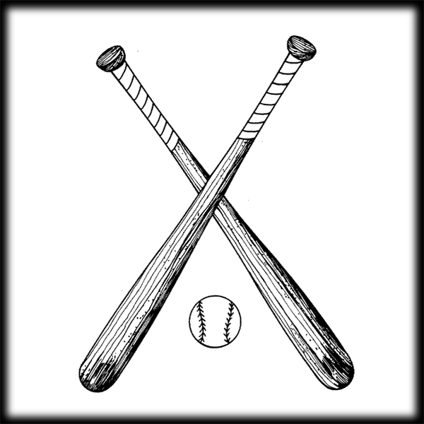Baseball Bat Clipart Black - Gallery