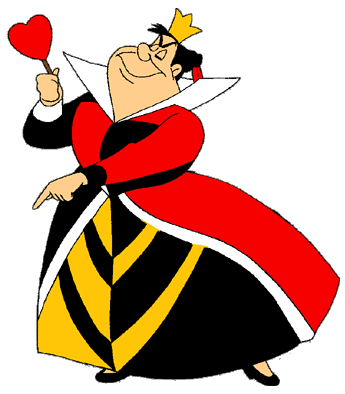 Queen and King of Hearts and Cards Clipart from Disney's Alice in ...