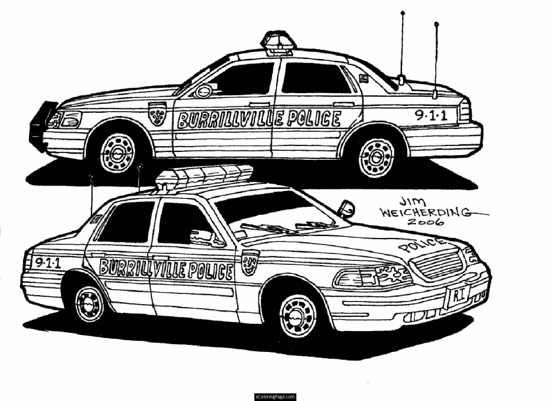Police Cars Coloring Pages Police Cars Printable Coloring Page ...
