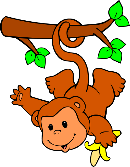 Hanging Monkey Template - Cliparts.co