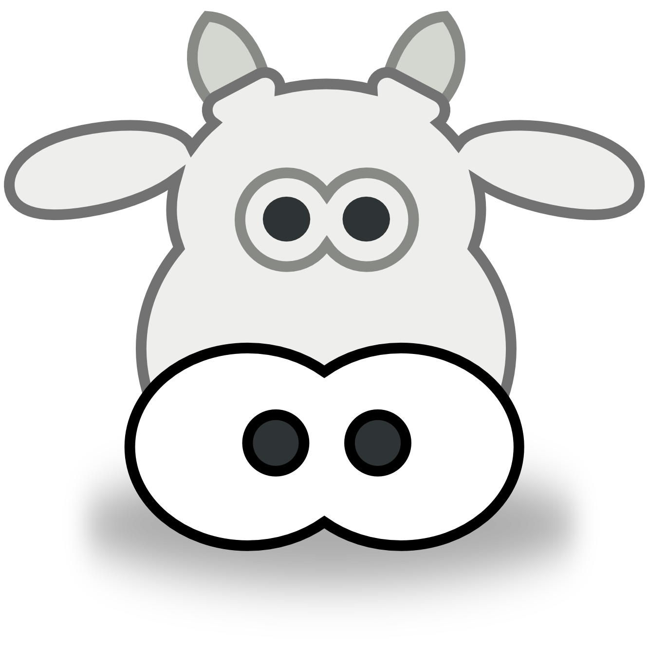 Images For > Cow Face Drawing