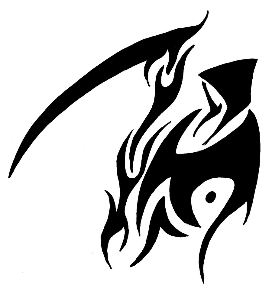 Tribal grim reaper | Tattoo Ideas | Pinterest