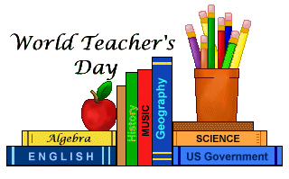 Teacher's Day Clip Art - World Teacher's Day Clipart