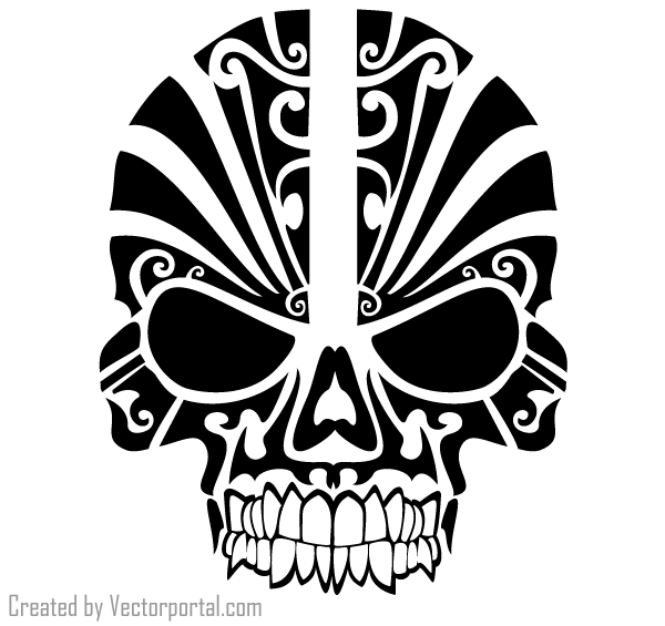 Free tribal skull tattoo designs - photo: download wallpaper ...