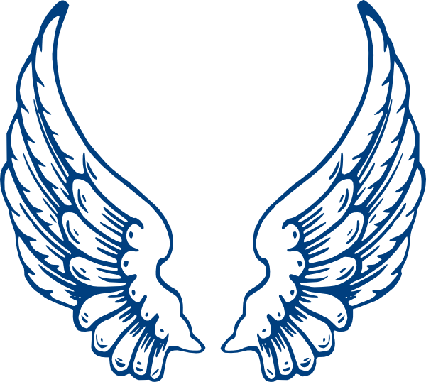 Bbb Angel Wings clip art - vector clip art online, royalty free ...