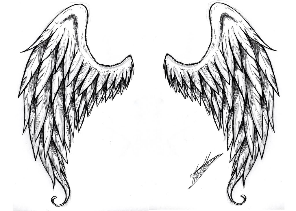 Tattered Wings Full Back Piece Tattoo With Realistic