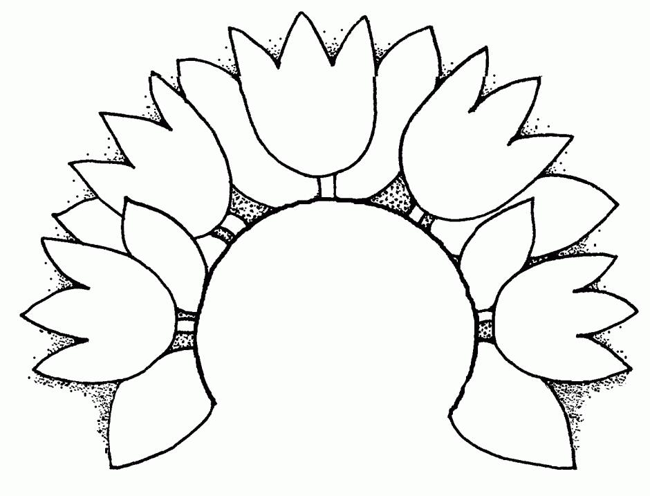 Tulip Line Drawing ClipArt Best 245192 Tulip Color Page