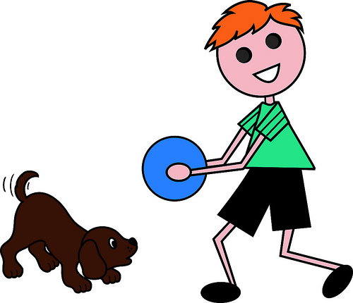 Clip Art Illustration of a Cartoon Little Red Haired Boy Playing ...